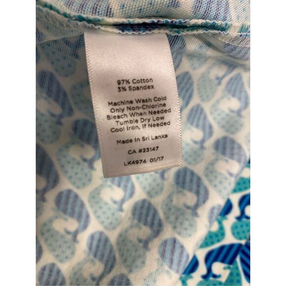 Talbots Blue Whale Twill Skirt Sz. 8 Side Zip Packable Vacation - Picture 6 of 9